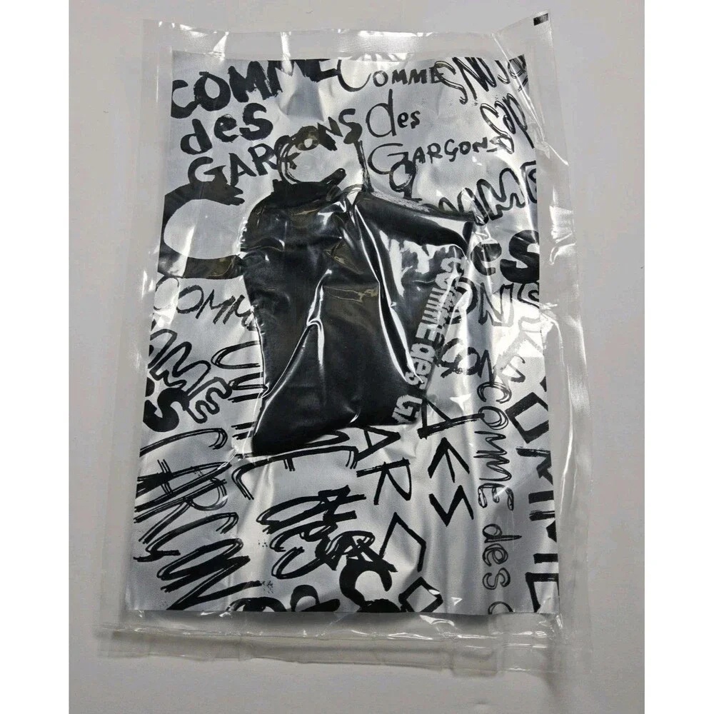 Comme des Garcons Logo Black Socks Japan Size S